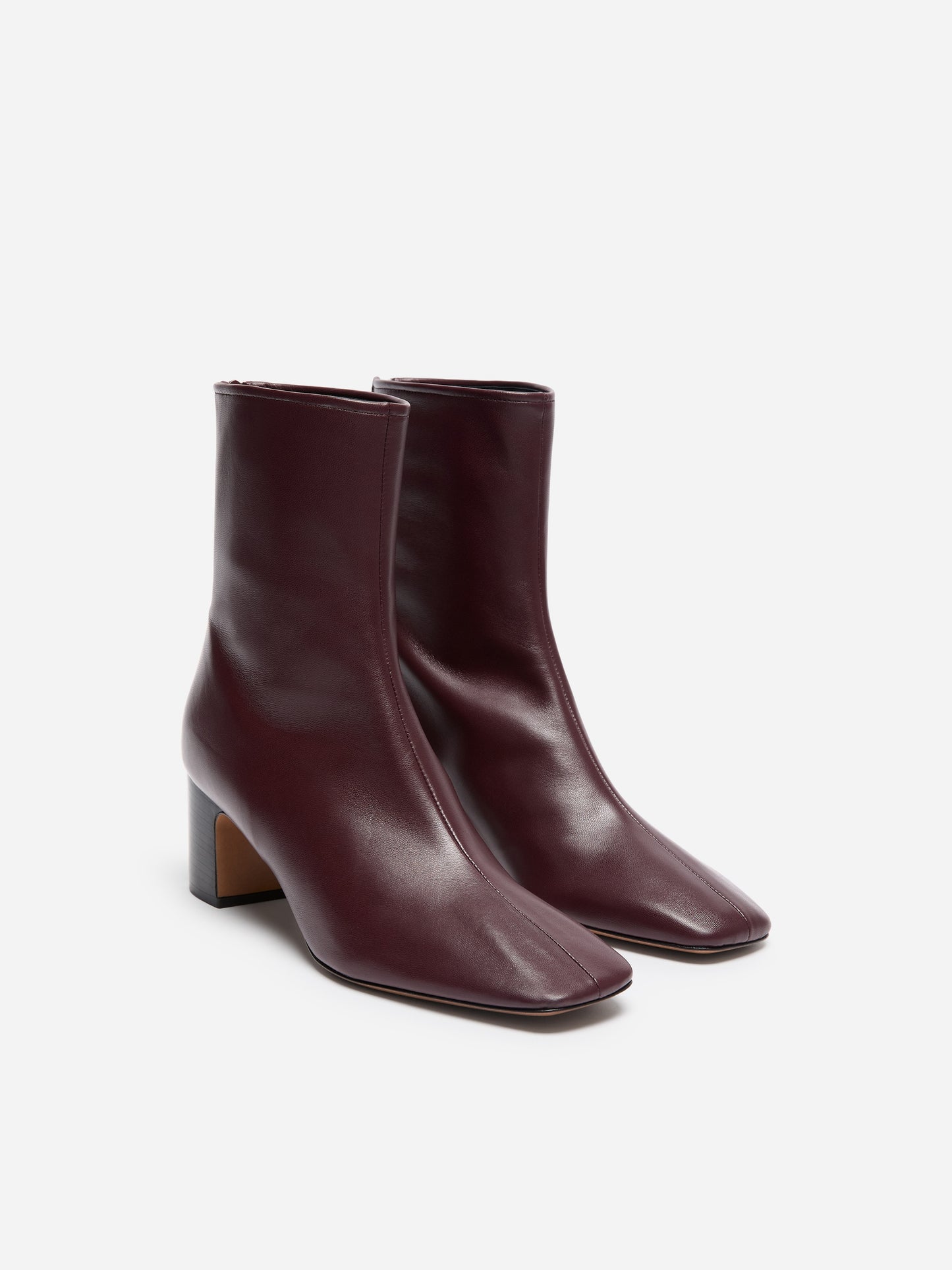 Leather Sock Ankle Boots