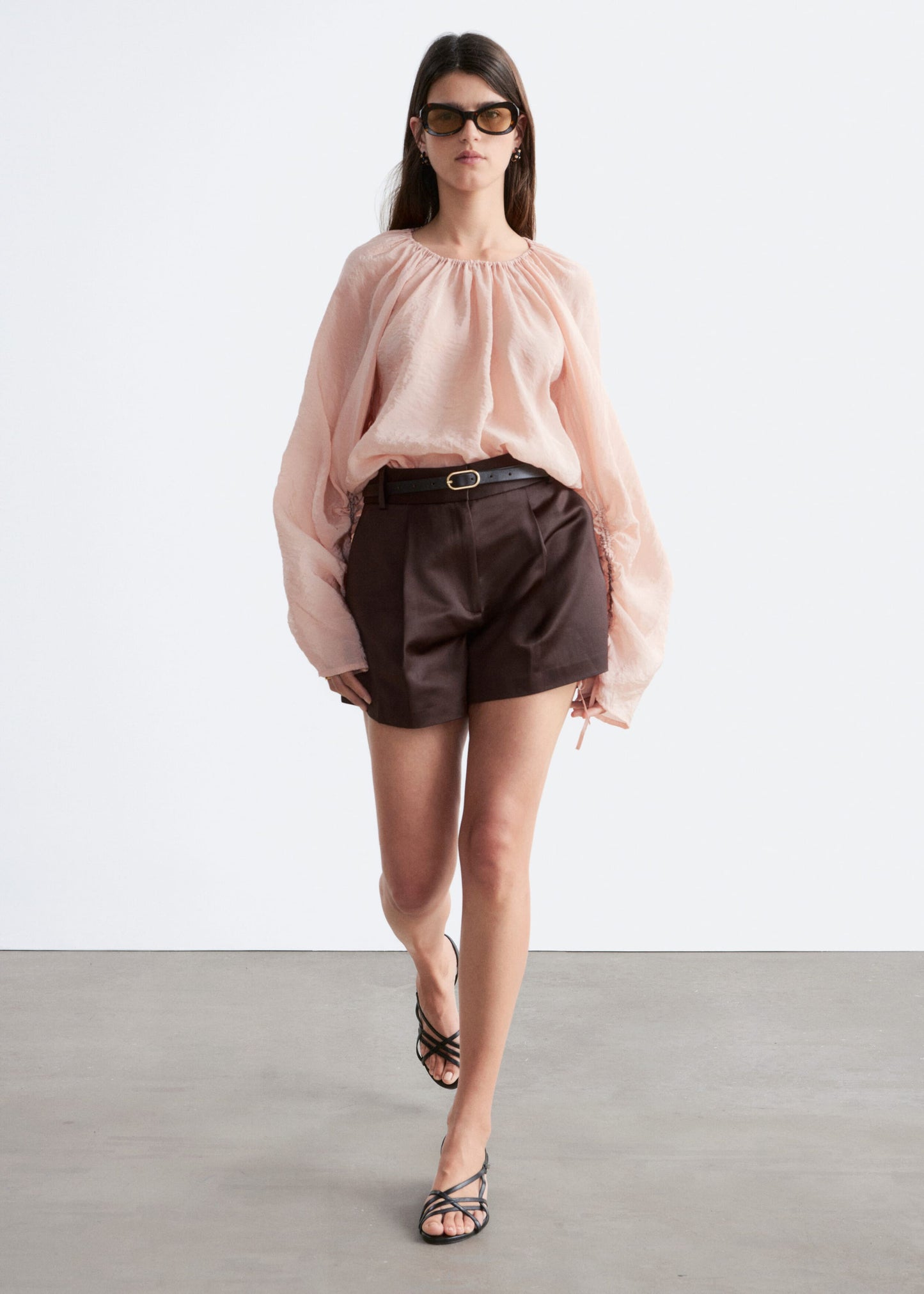 A-Line Satin Shorts
