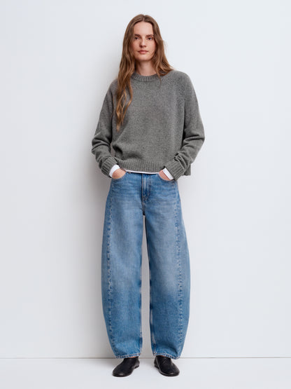 Folded Sleeve Wool Jumper