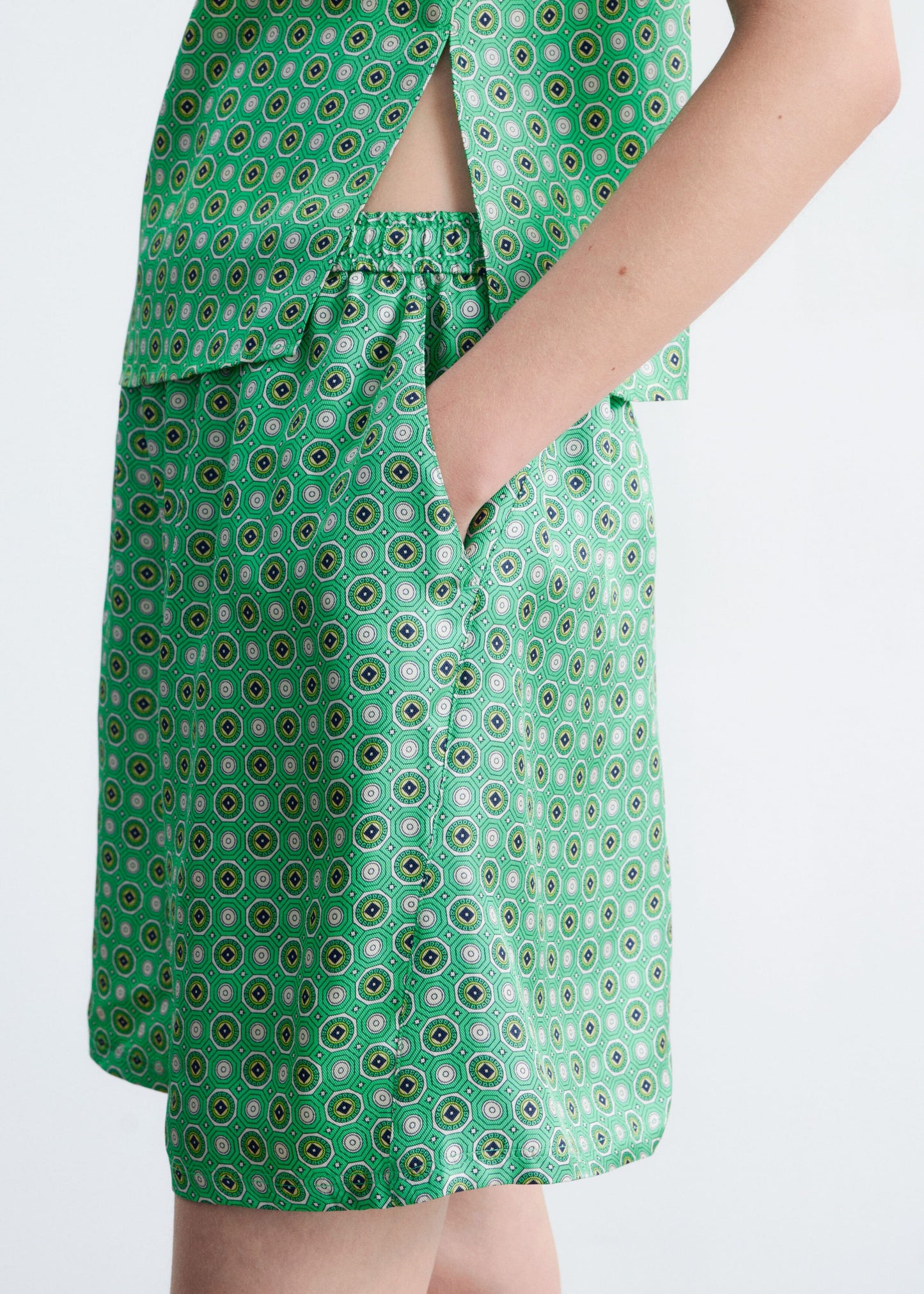 Silk Drawstring Shorts