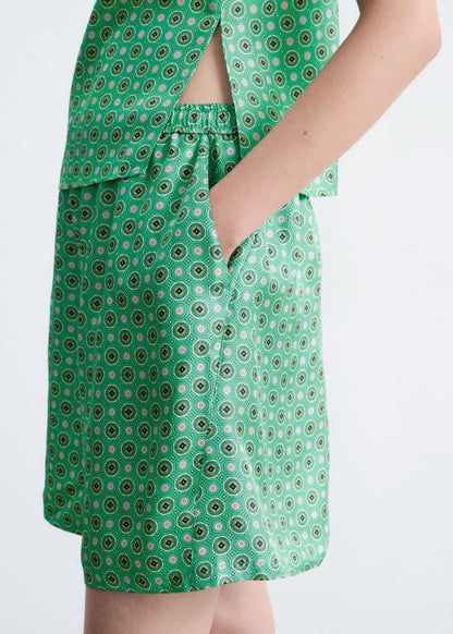 Silk Drawstring Shorts