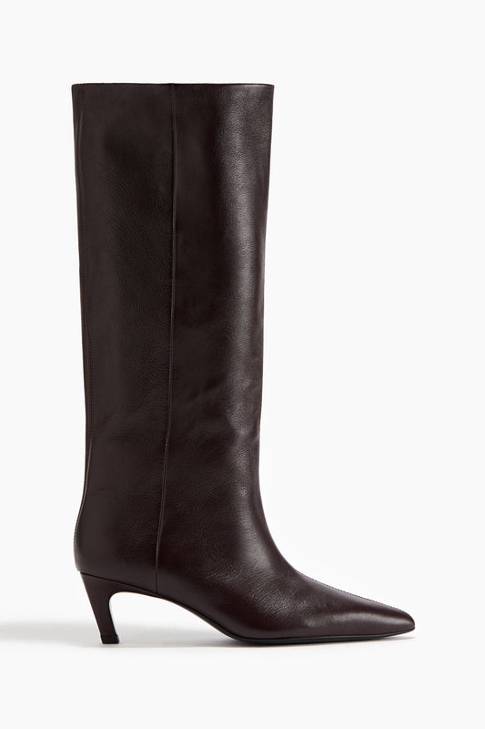 Knee-high leather boots