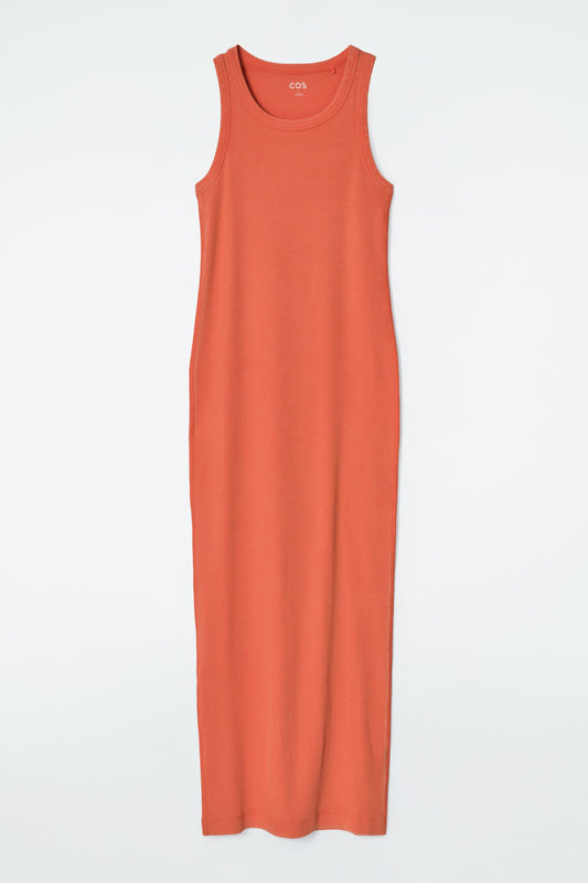 Ribbed tube dress