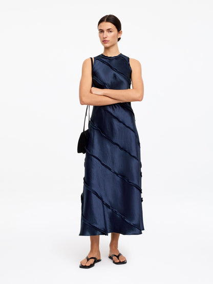 Frill Satin Dress
