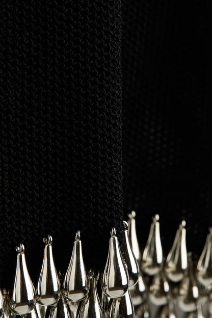 Bead-trimmed net top
