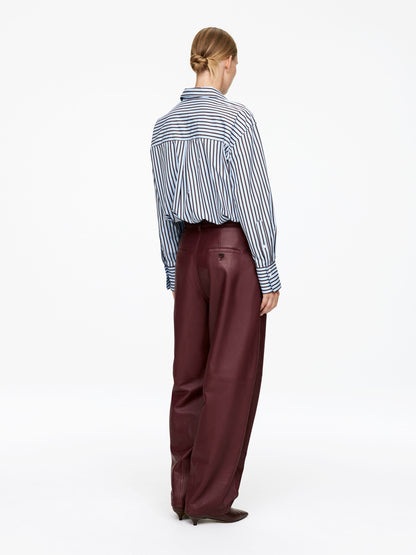 Barrel Leather Trousers