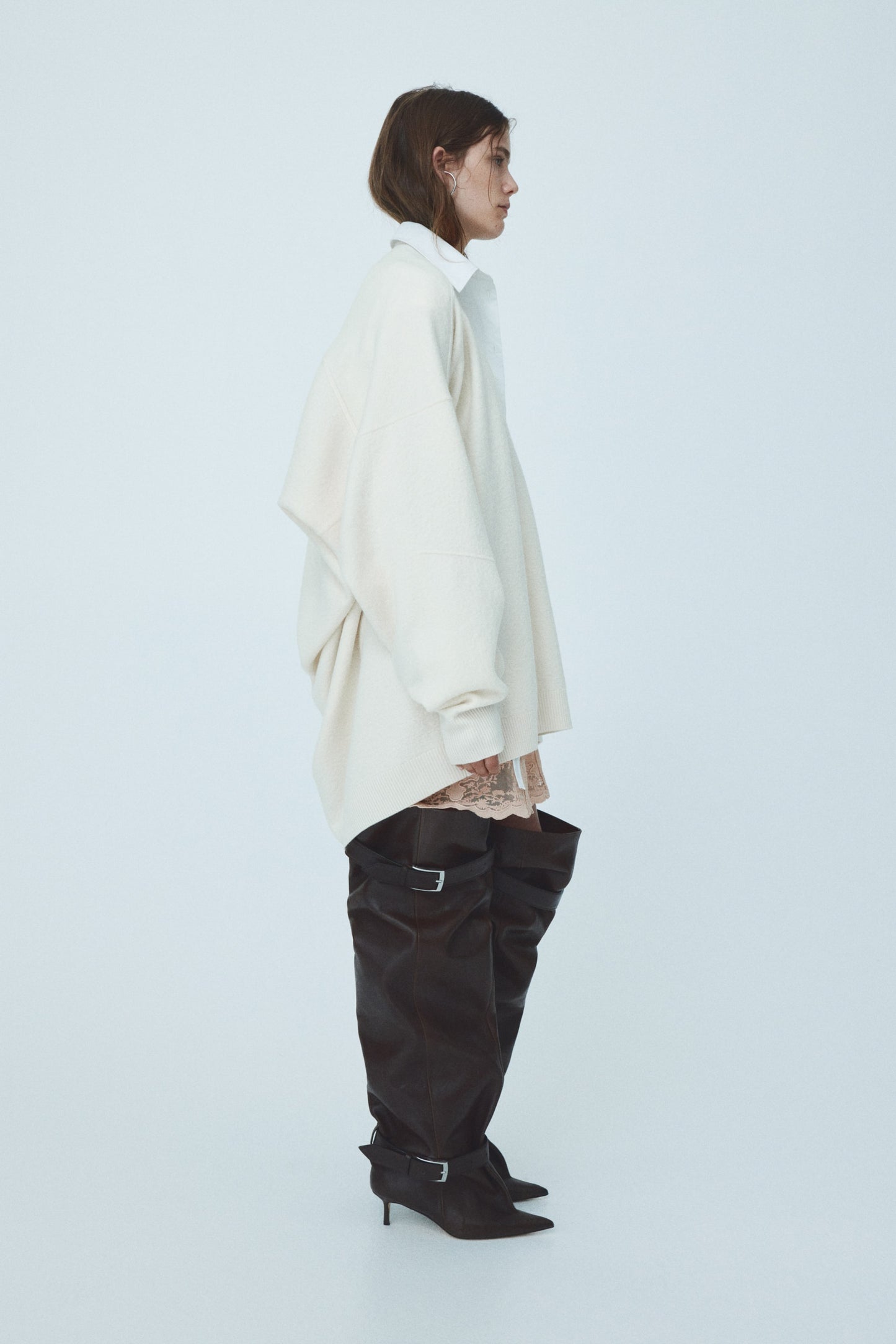 Oversized wool jumper