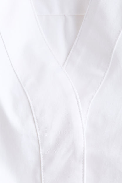 Waisted cotton blouse