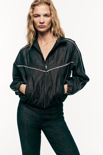 Oversized denim jacket