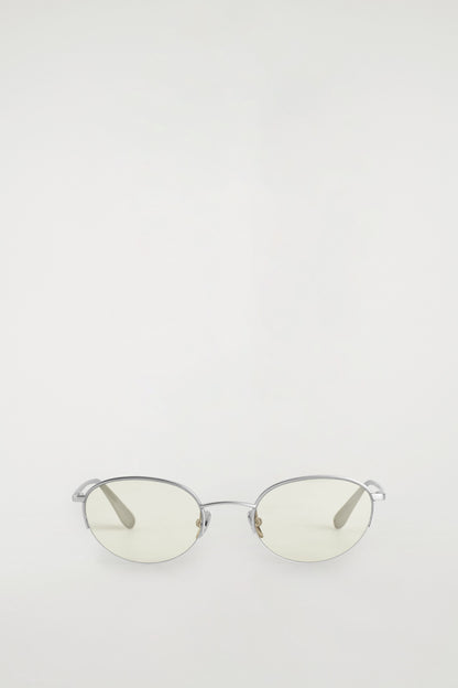 Round Wire-Frame Sunglasses