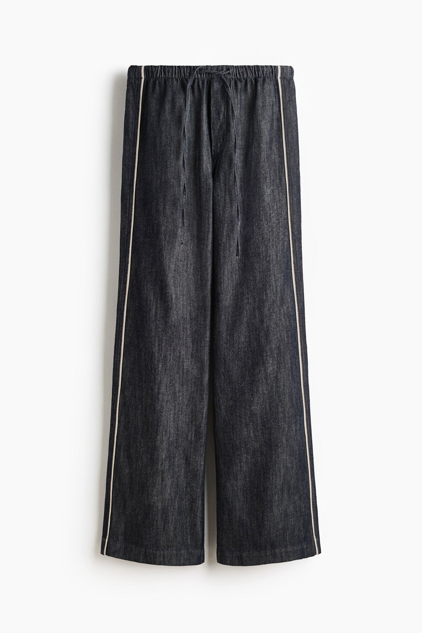 Denim drawstring trousers