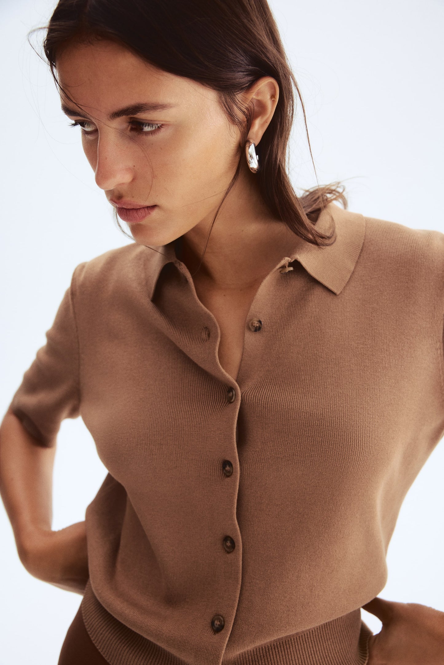 Collared cardigan