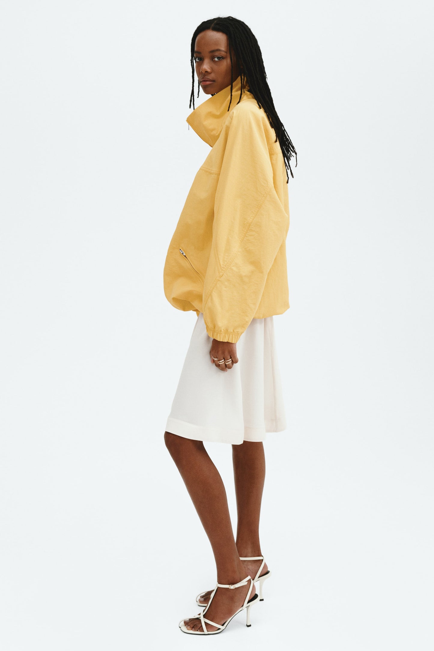 Oversized nylon jacket