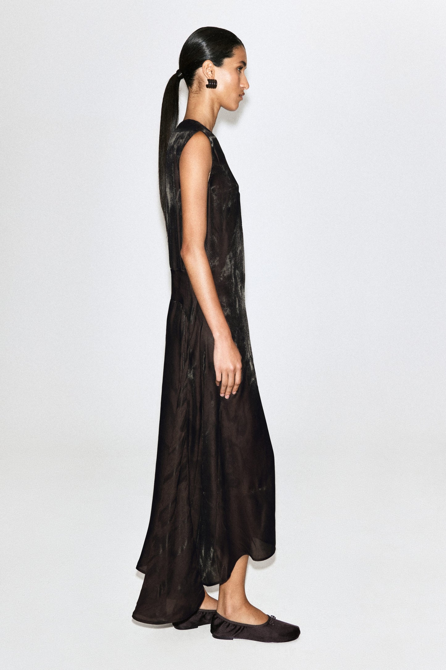 Animal-jacquard midi dress