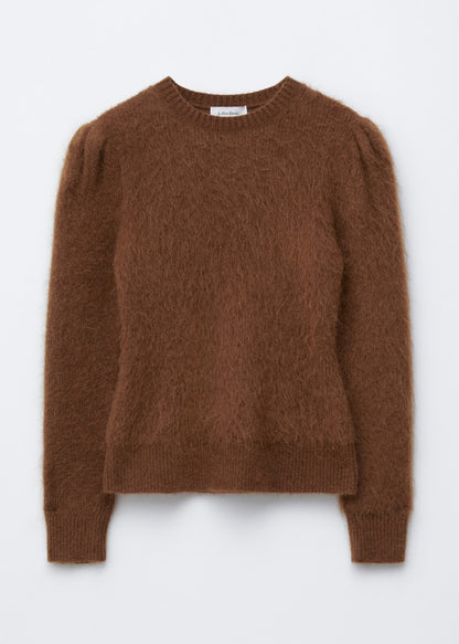 Mohair-Blend Puff-Sleeve Jumper