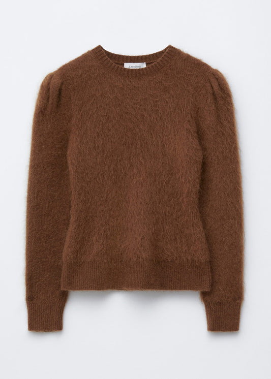 Mohair-Blend Puff-Sleeve Jumper