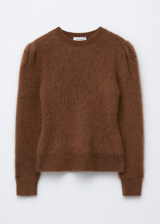 Mohair-Blend Puff-Sleeve Jumper