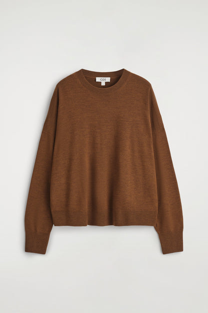Merino wool crew-neck jumper