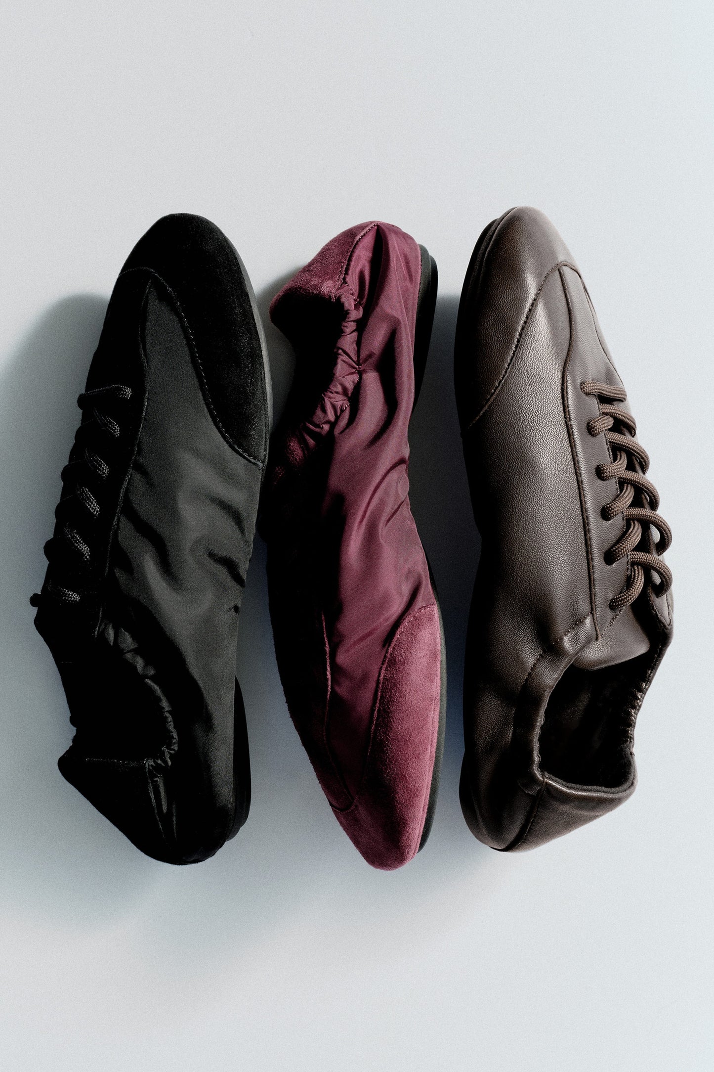 Leather Ballet Trainers