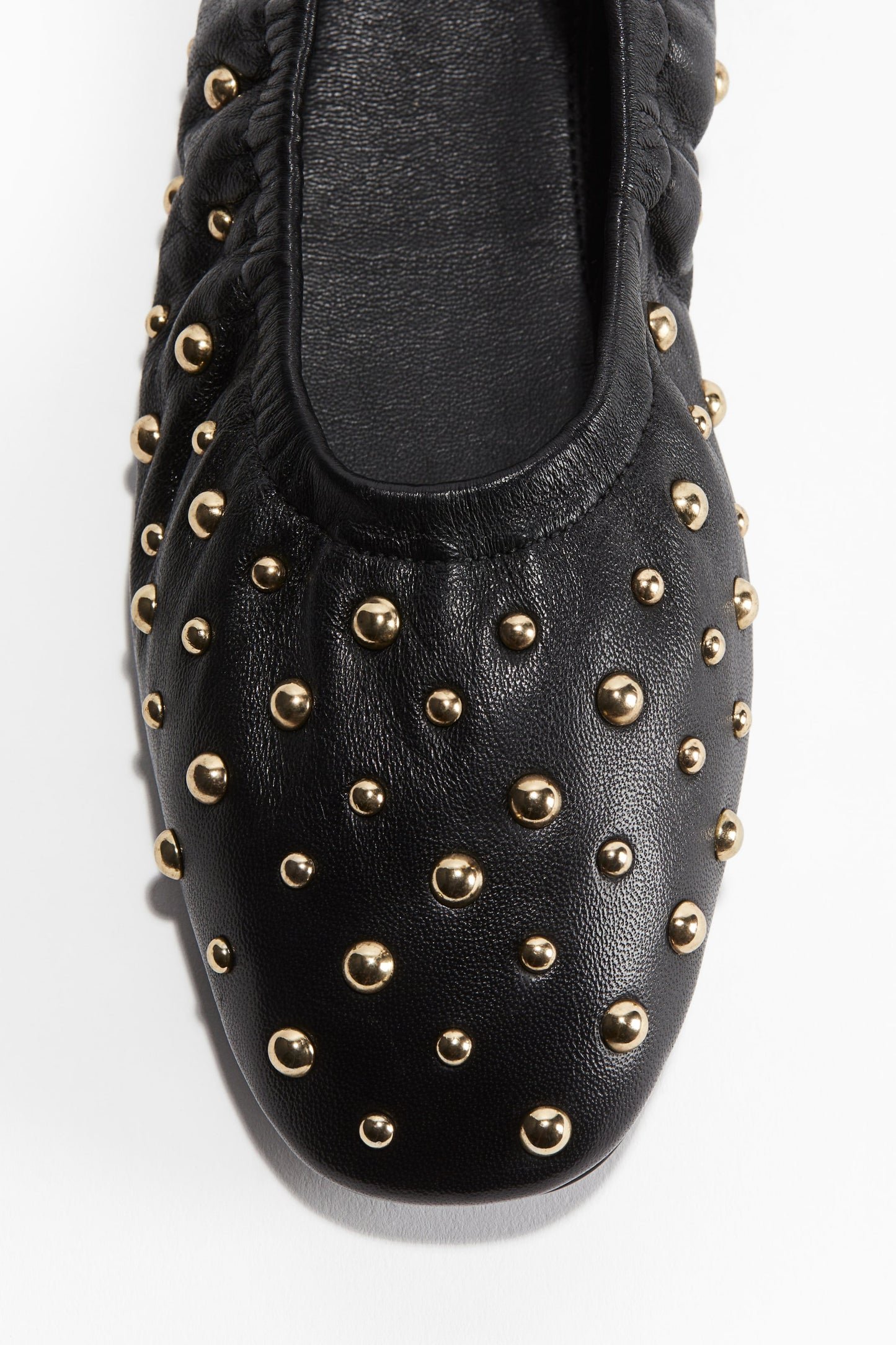 Studded ballet pumps