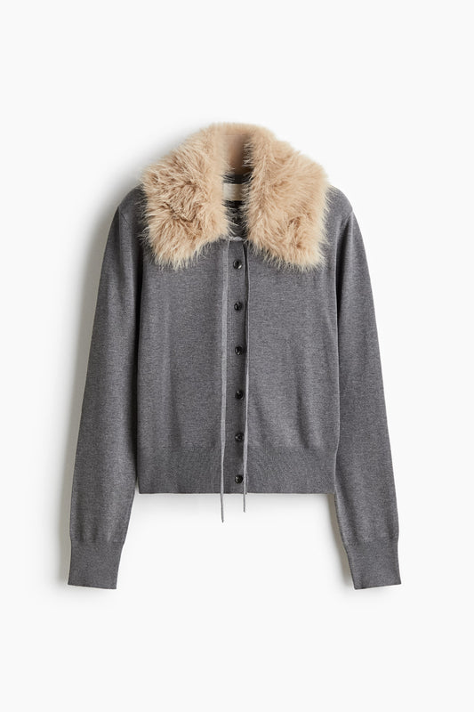 Collared cardigan