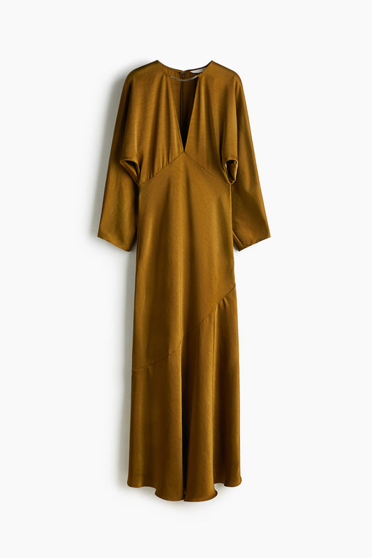 Long satin dress