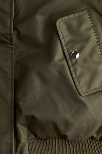 Oversized padded bomber jacket