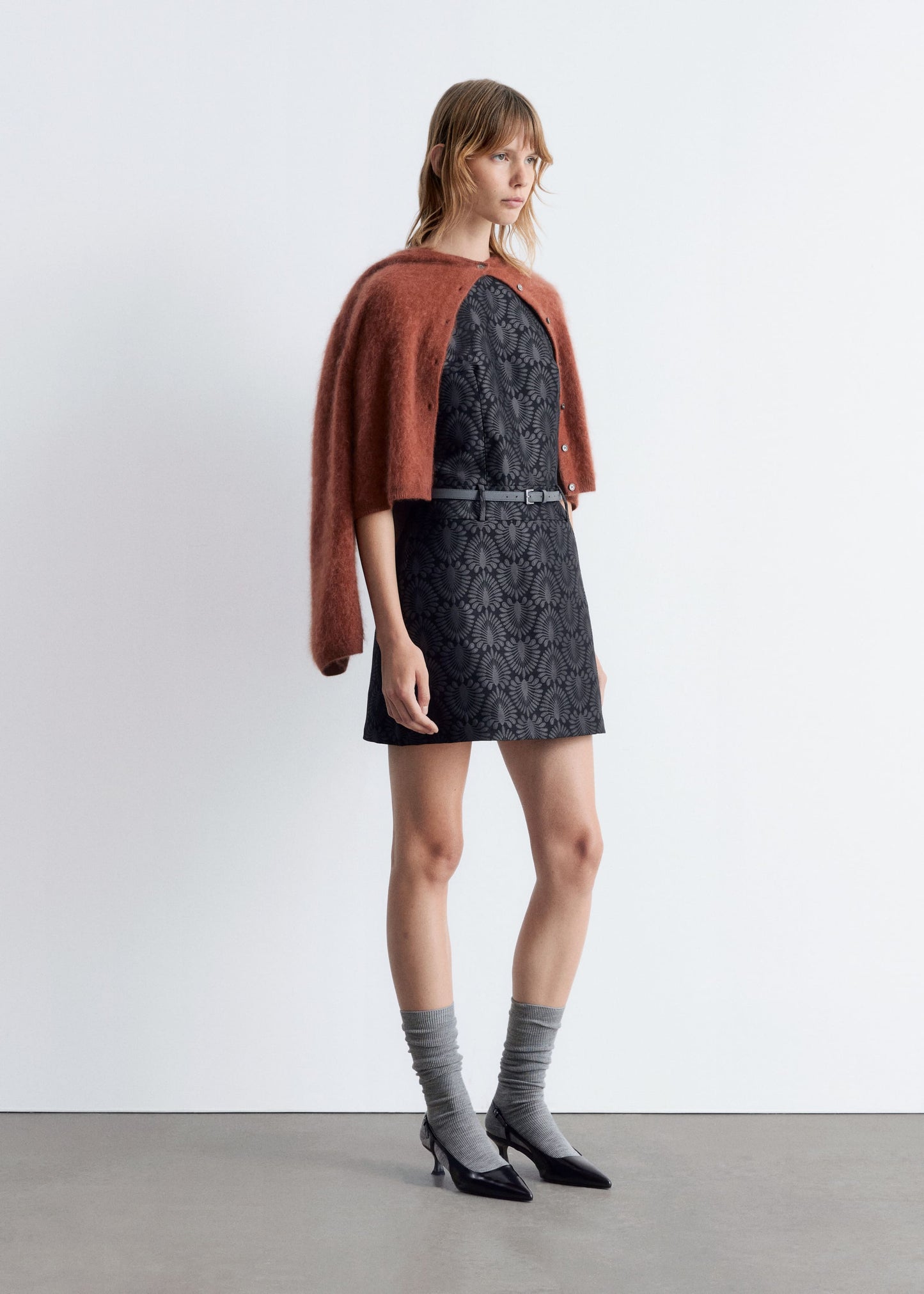 Brocade Mini Dress