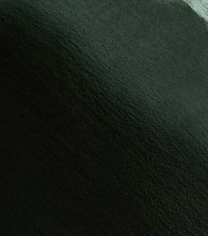 Dark Green Satin Midi Skirt