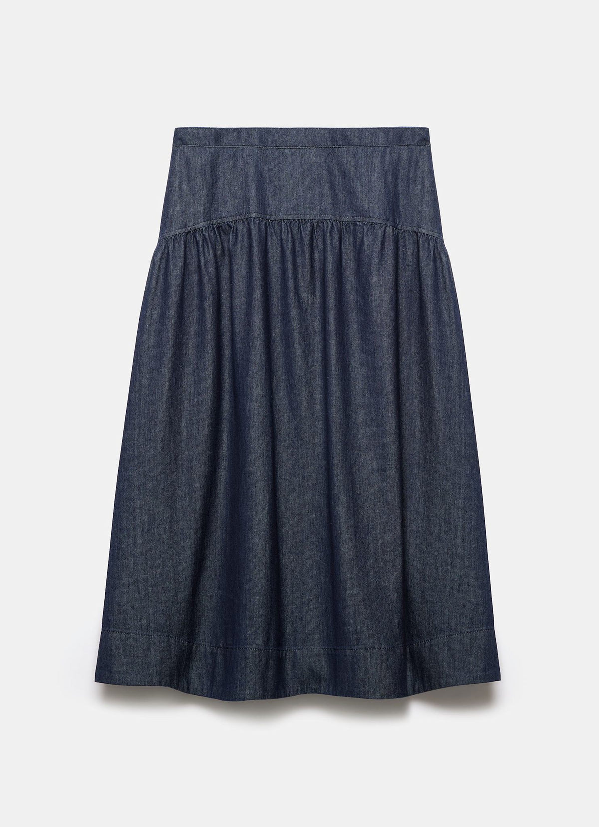 Dark Indigo Denim Maxi Skirt
