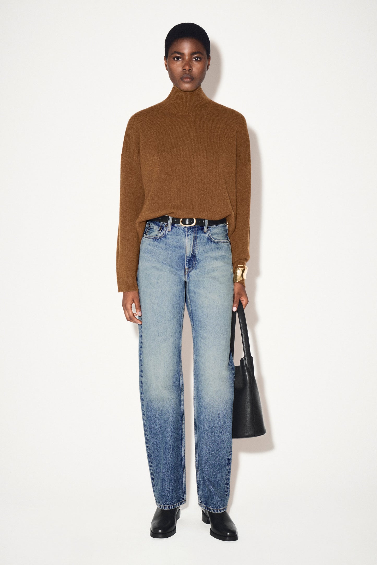 Cashmere Funnel-Neck Jumper