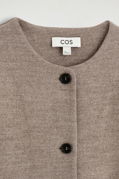 Boiled-Wool Cardigan