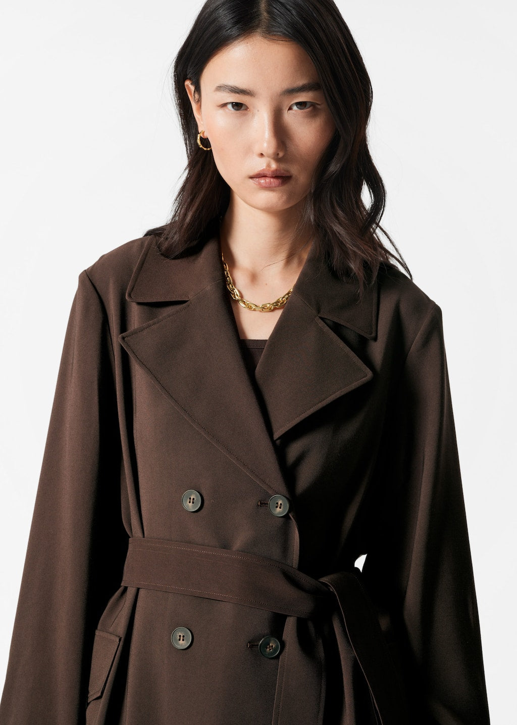 Double-Breasted Trench Coat