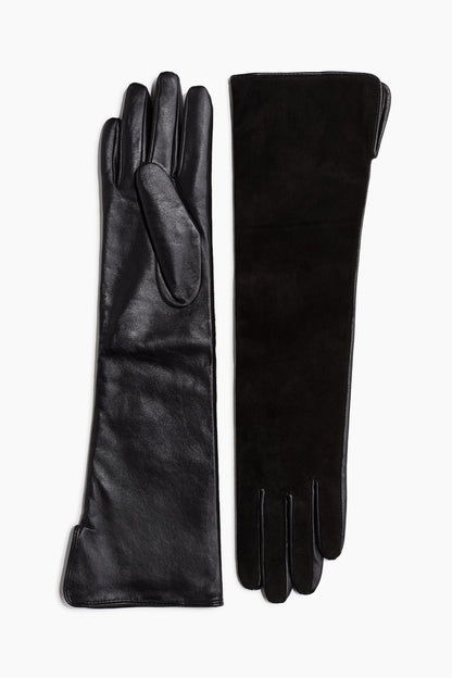 Long leather gloves