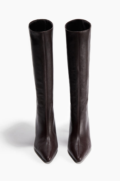 Knee-high leather boots