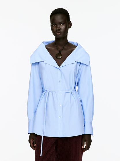 Wide-Collar Blouse