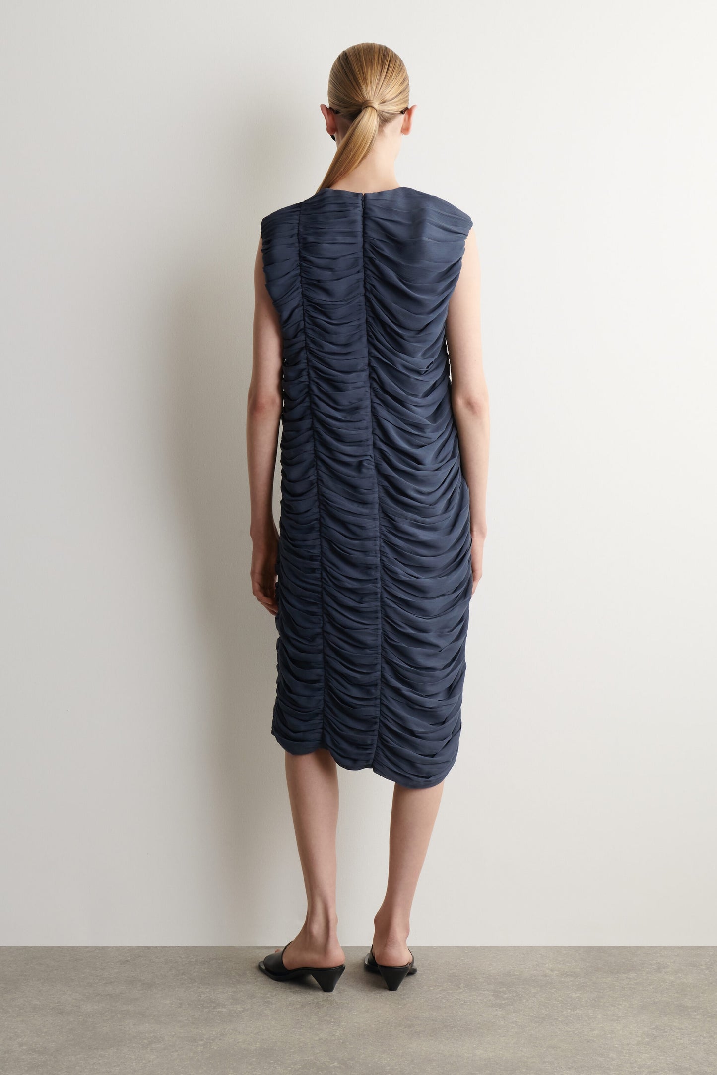 Gathered panelled dress