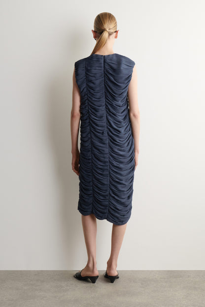 Gathered panelled dress