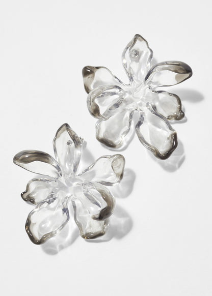 Transparent Flower Earrings