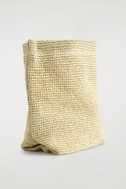 Folded Clutch Straw Bag