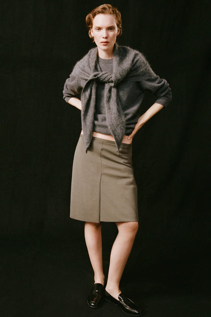 Brushed-Cashmere Triangle Scarf