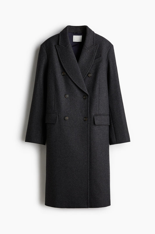 Wool-blend coat