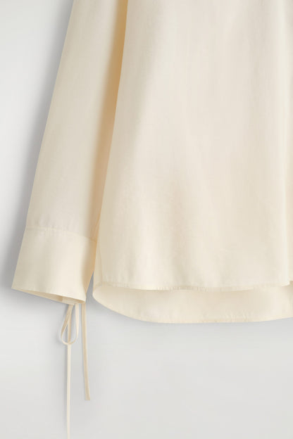 Wide-Collar Modal Blouse