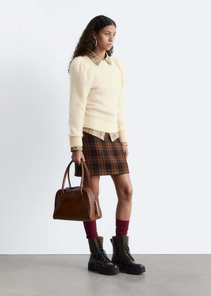 Mohair-Blend Puff-Sleeve Jumper