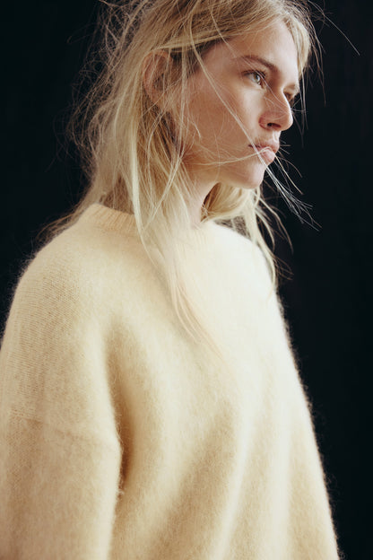 Oversized mohair-blend jumper