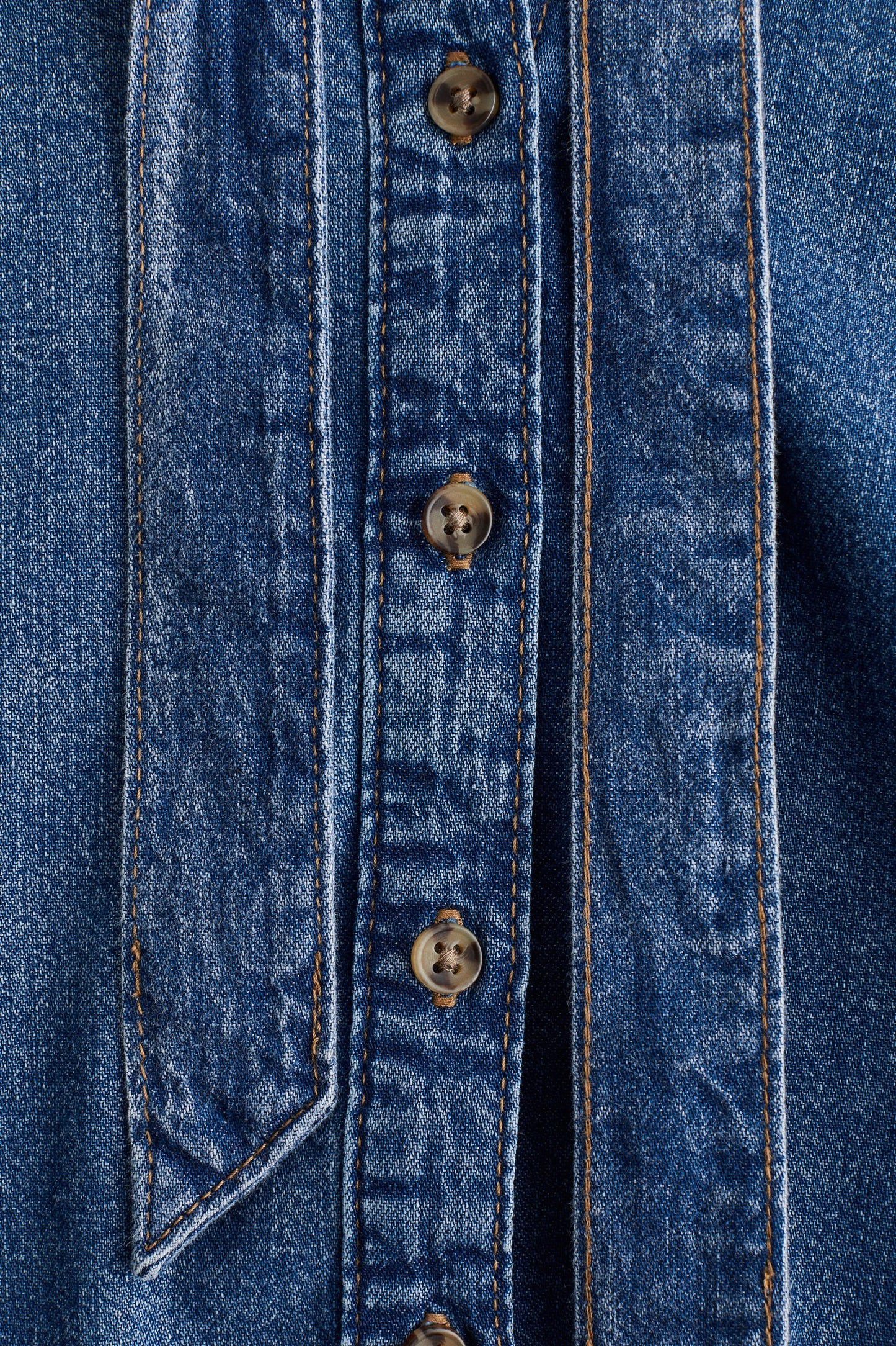 Bow-detail denim blouse