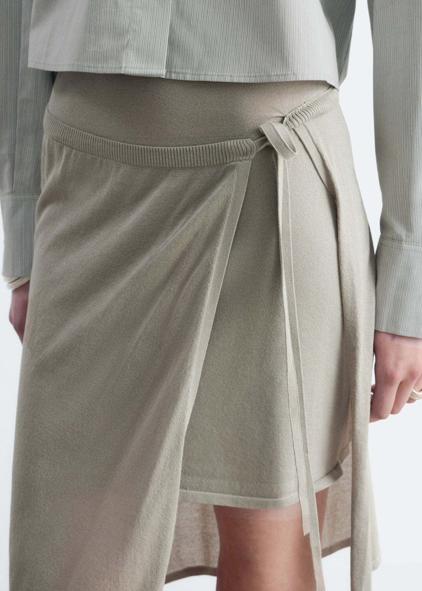 Wrap Midi Skirt