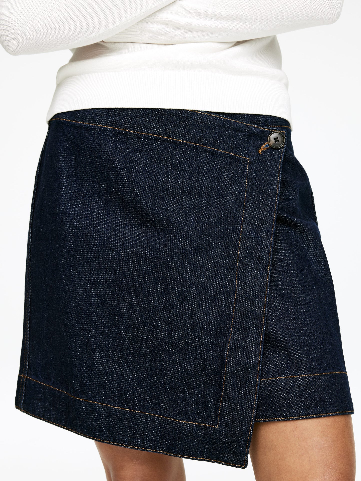 Denim Wrap Skirt