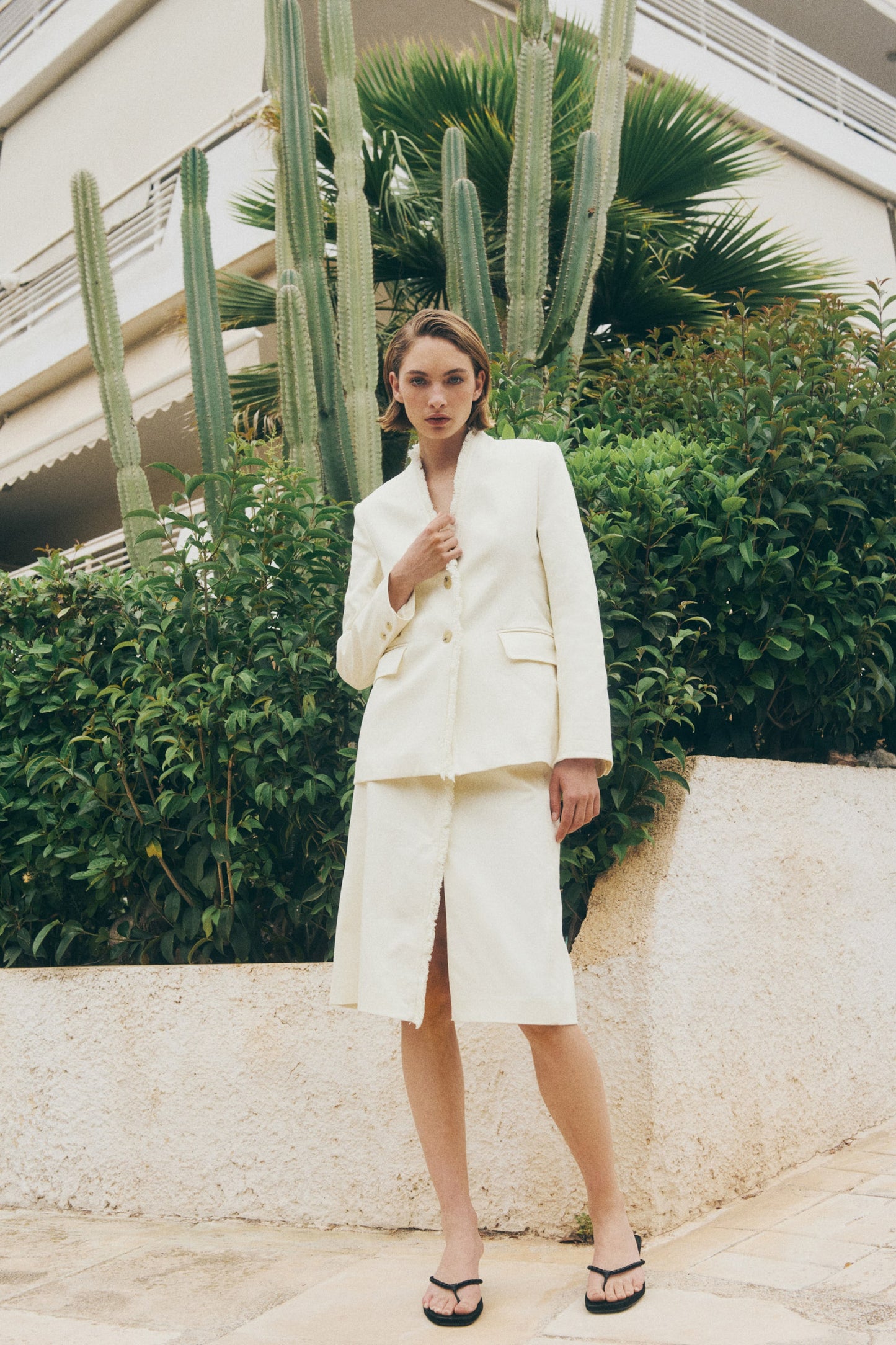 Frayed blazer
