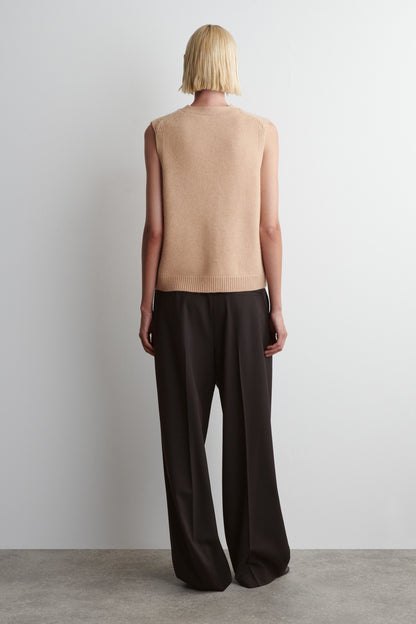Knitted Cashmere-Blend Vest